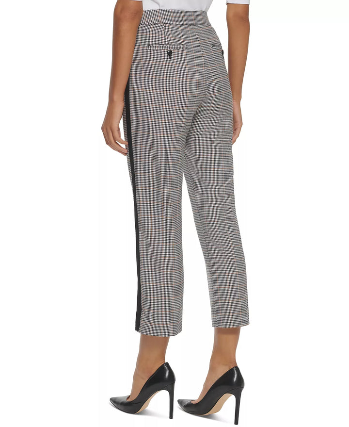 Tommy Hilfiger Printed Side-Striped Straight-Leg Pants