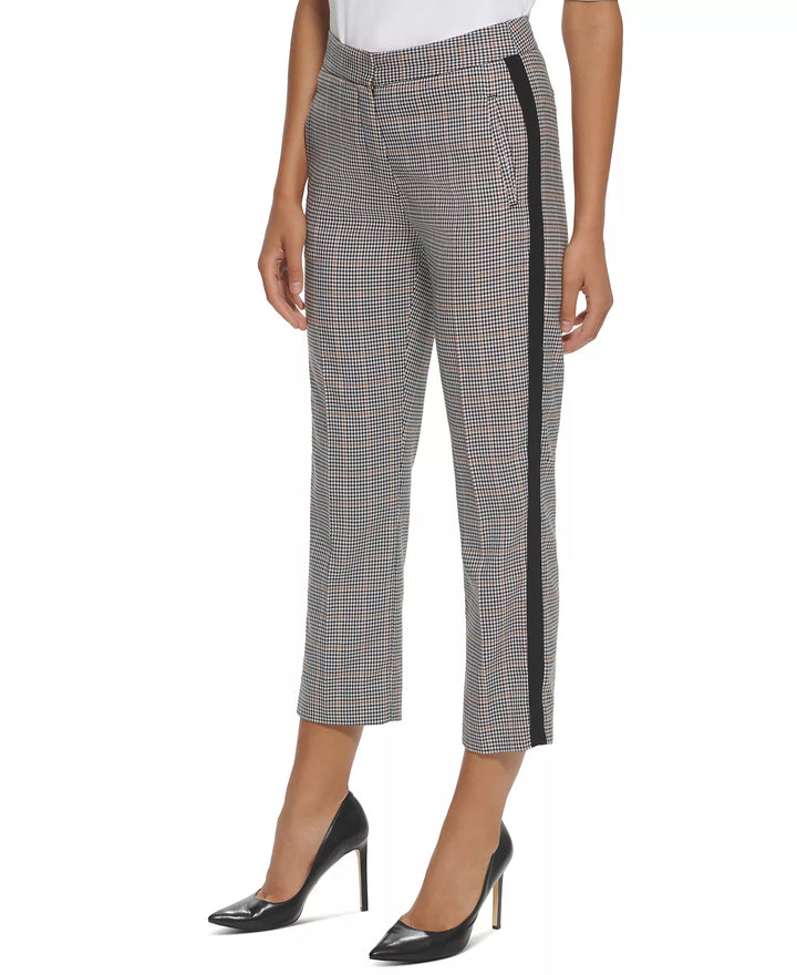 Tommy Hilfiger Printed Side-Striped Straight-Leg Pants