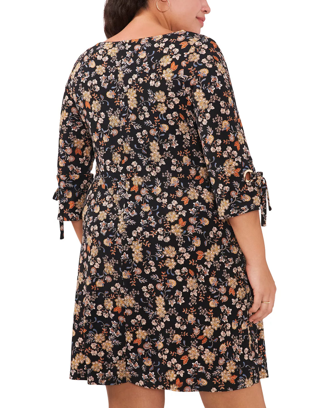 MSK Plus Size Floral-Print Jersey Shift Dress