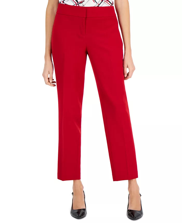 Kasper Women's Mid-Rise Slim-Leg Pants