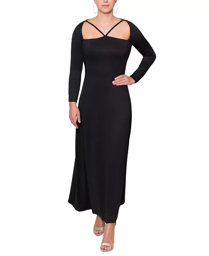 RACHEL Rachel Roy Palmer Strappy-Neck Dress