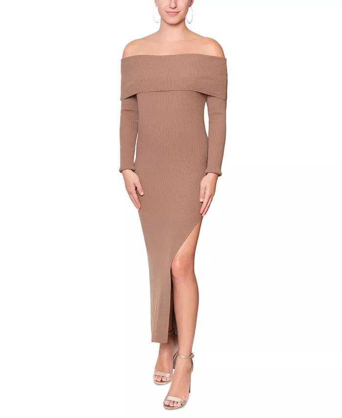 RACHEL Rachel Roy Della Off-The-Shoulder Knit Dress