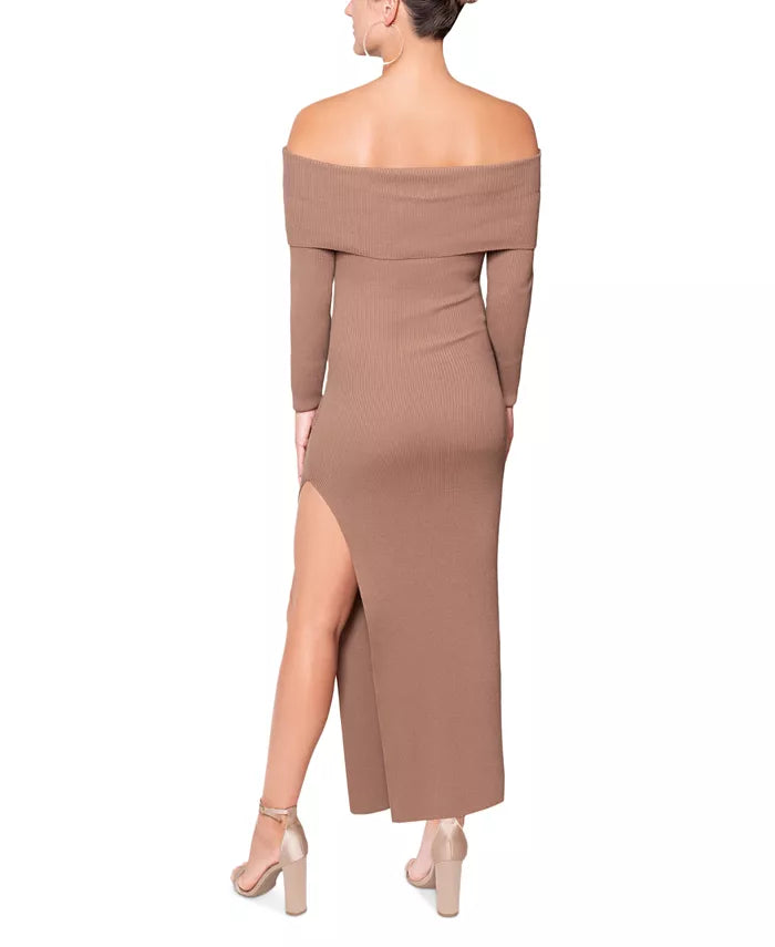 RACHEL Rachel Roy Della Off-The-Shoulder Knit Dress