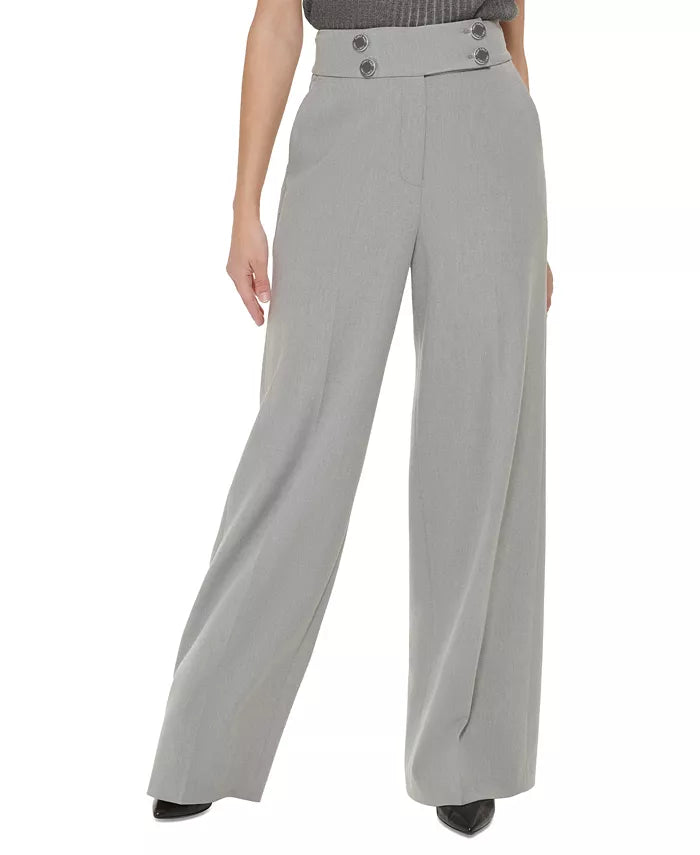 Calvin Klein High Waist Wide Leg Pants