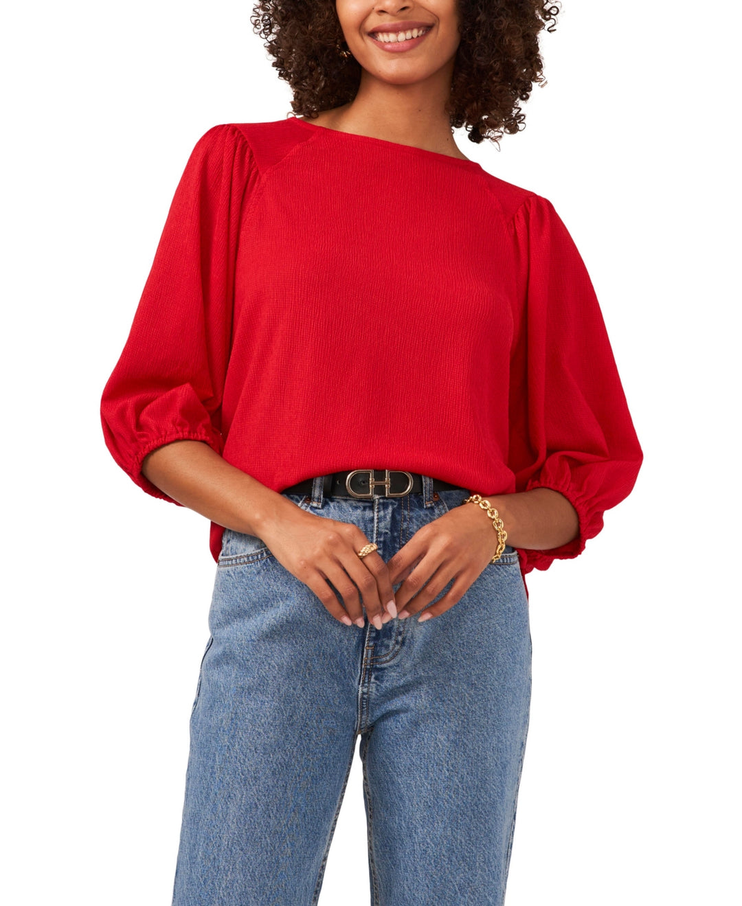 Vince Camuto Puff 3/4-Sleeve Knit Top