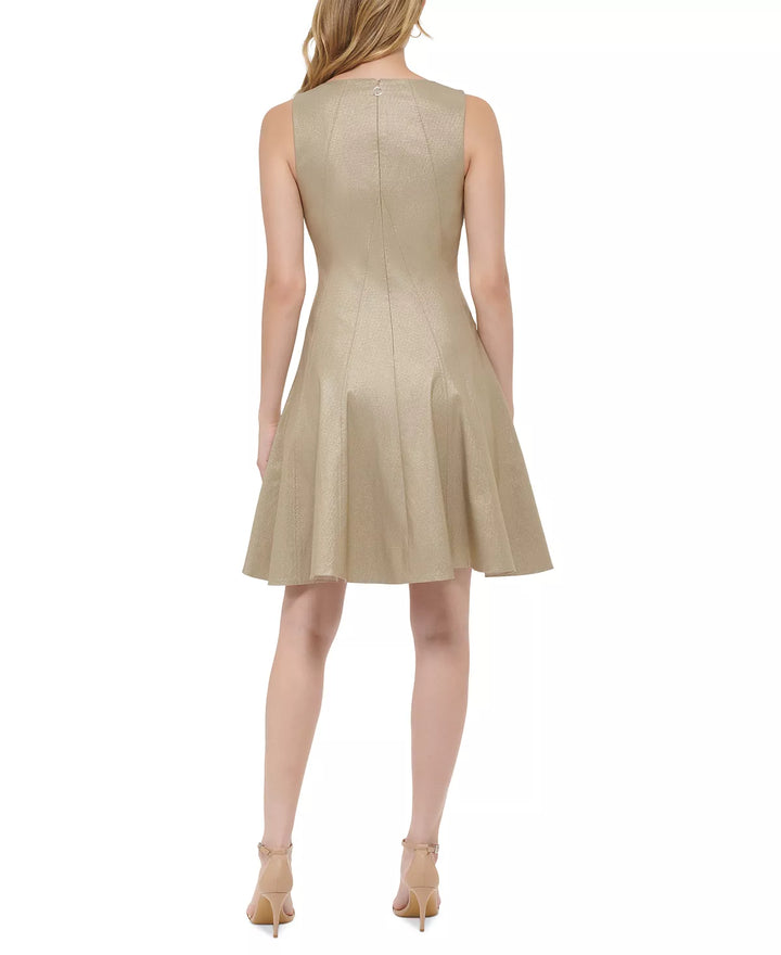 Tommy Hilfiger Metallic Fit & Flare Dress