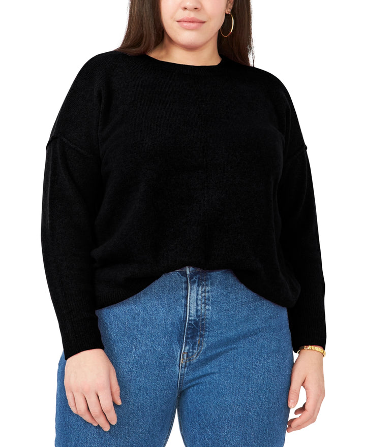 Vince Camuto Plus Size Cozy Long Sleeve Extend Shoulder Sweater