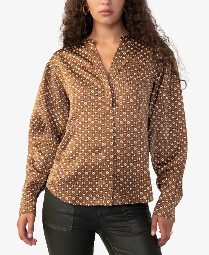 Sanctuary Printed Relaxed Modern Blouse