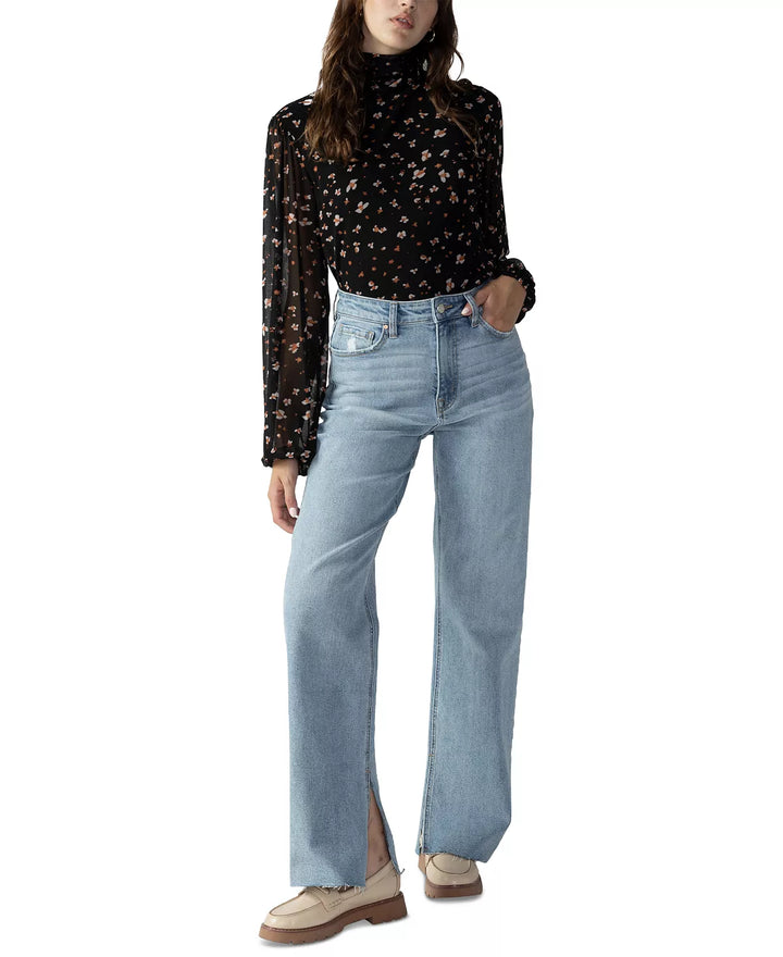 Sanctuary Night Dream Printed Mesh Top