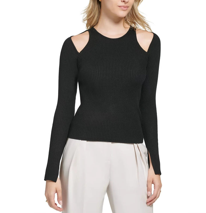 Calvin Klein X-Fit Long Sleeve Cutout Sweater