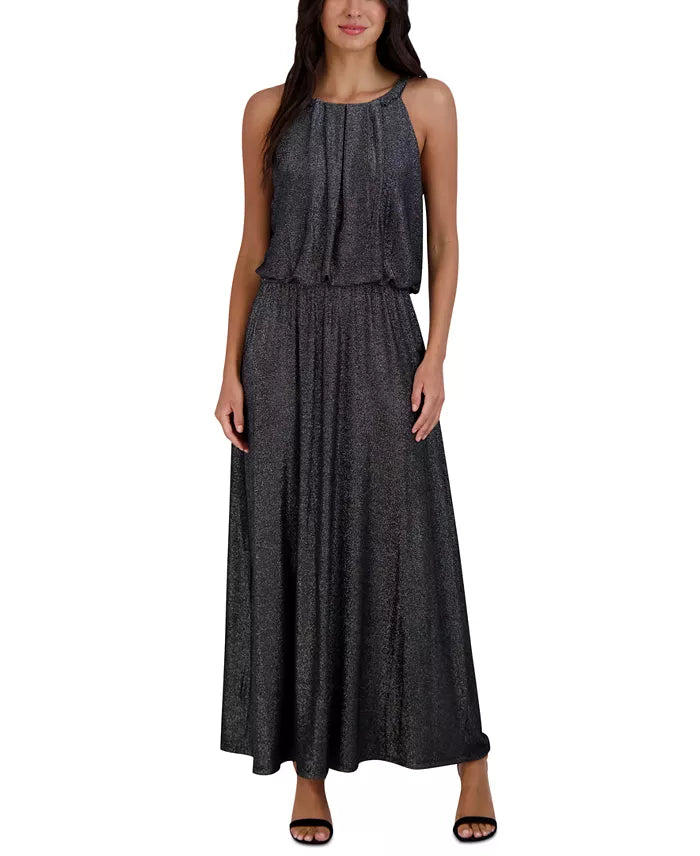 Robbie Bee Women's Round-Neck Sleeveless Maxi Dress