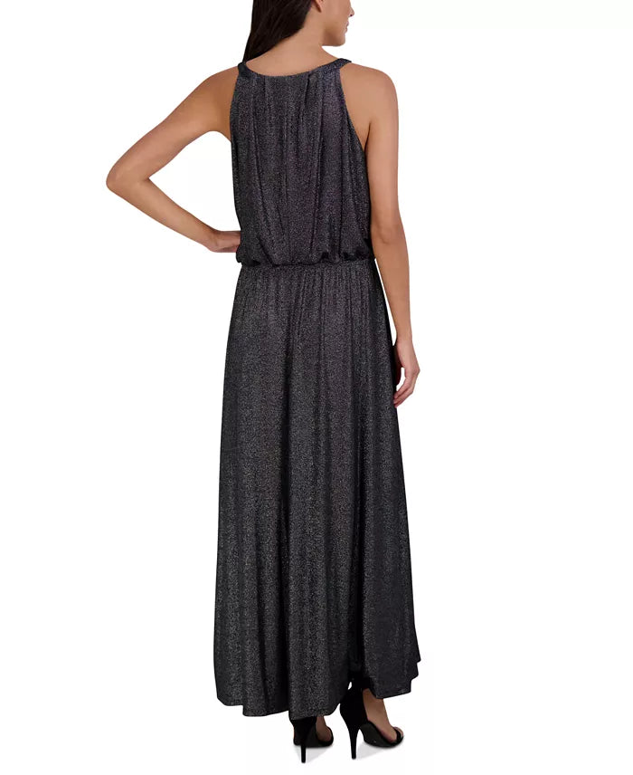 Robbie Bee Women's Round-Neck Sleeveless Maxi Dress