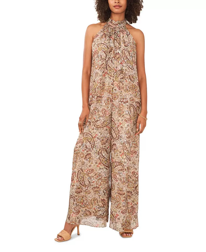 Vince Camuto Tie-Back Halter Jumpsuit