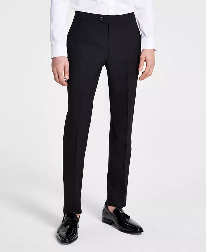 Bar III Men's Slim-Fit Faille-Trim Tuxedo Pants