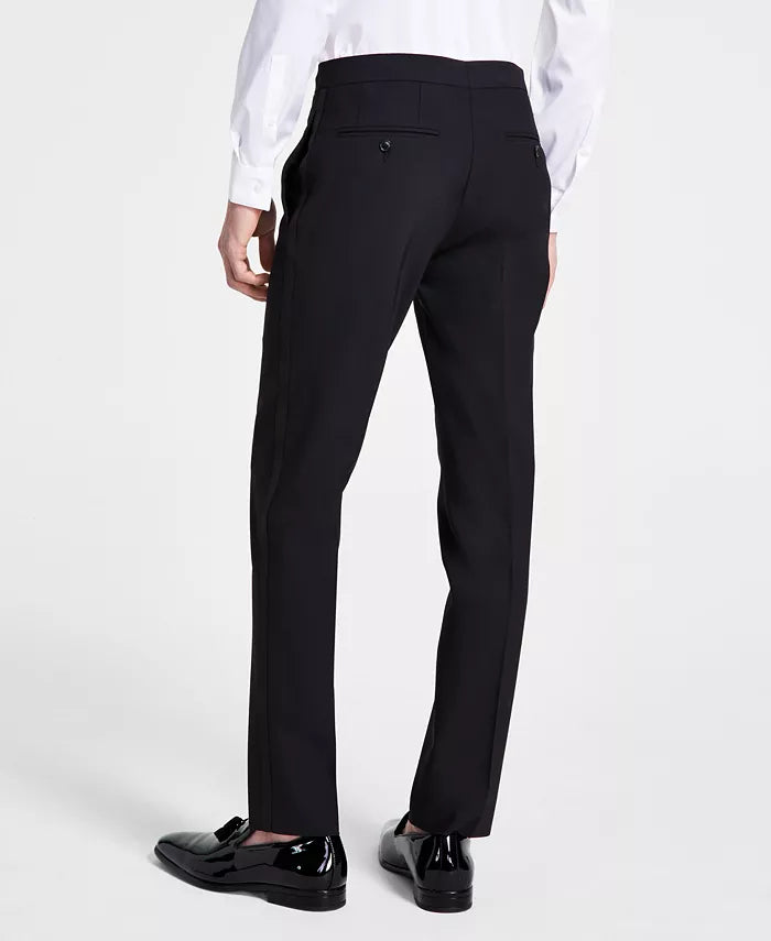 Bar III Men's Slim-Fit Faille-Trim Tuxedo Pants