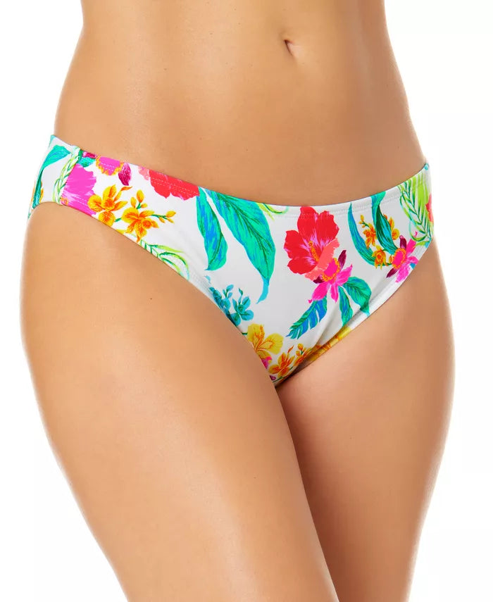 Salt + Cove Juniors' Hibiscus Print Hipster Bikini Bottom