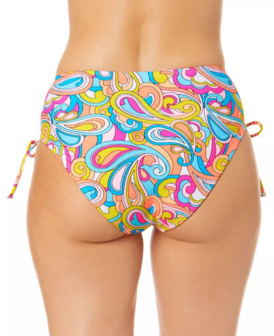 Salt + Cove Juniors' Swirl Girl Side-Tie High-Waist Bikini Bottom