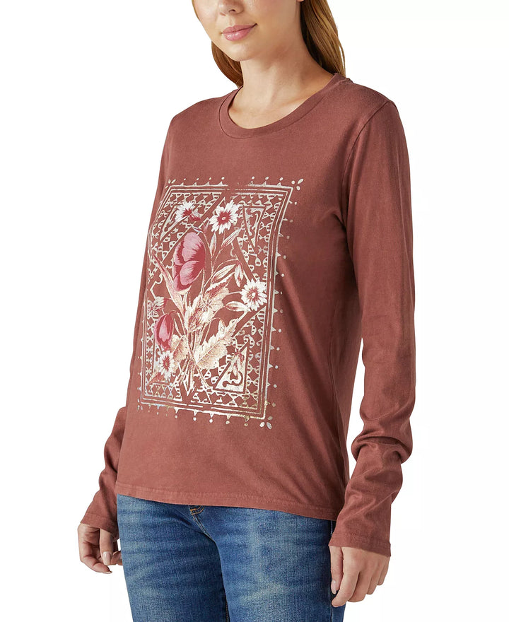 Lucky Brand Floral Tapestry Graphic-Print Tee