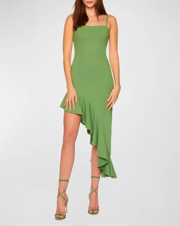 Susana Monaco Ruffled High Low Dress