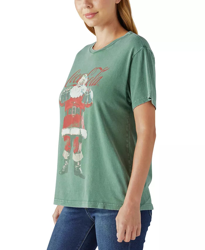 Lucky Brand Cotton Santa Claus Coca-Cola Tee