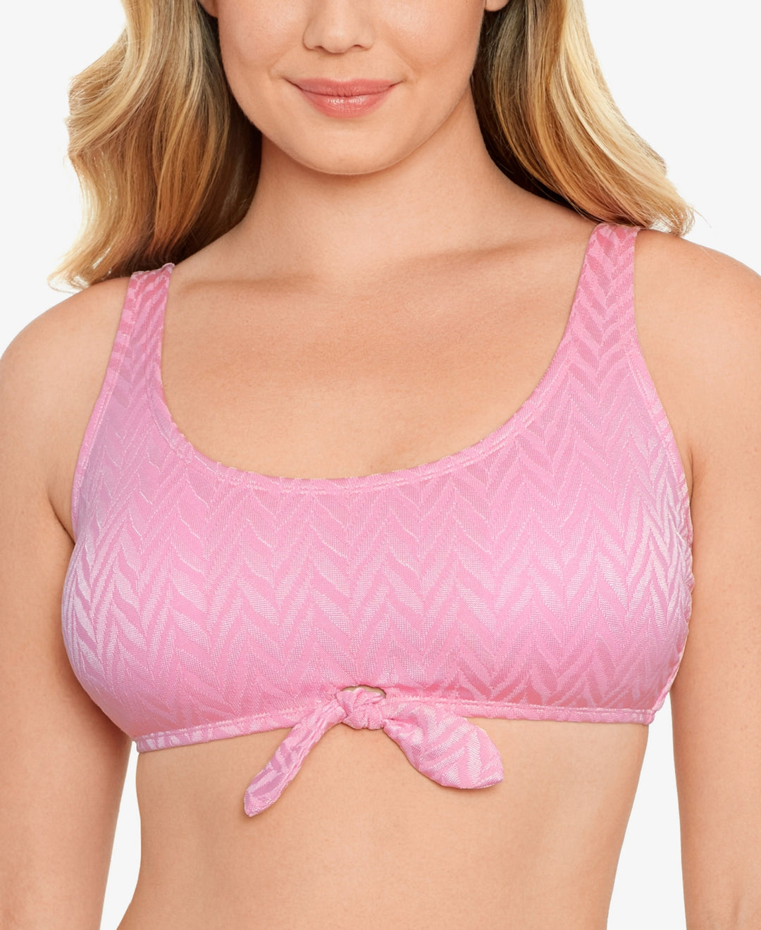 Salt + Cove Tie-Front Bralette Bikini Top