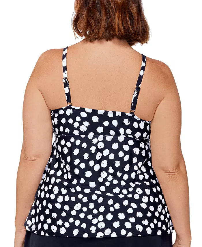 Island Escape Triple-Tiered Underwire Tankini Swim Top