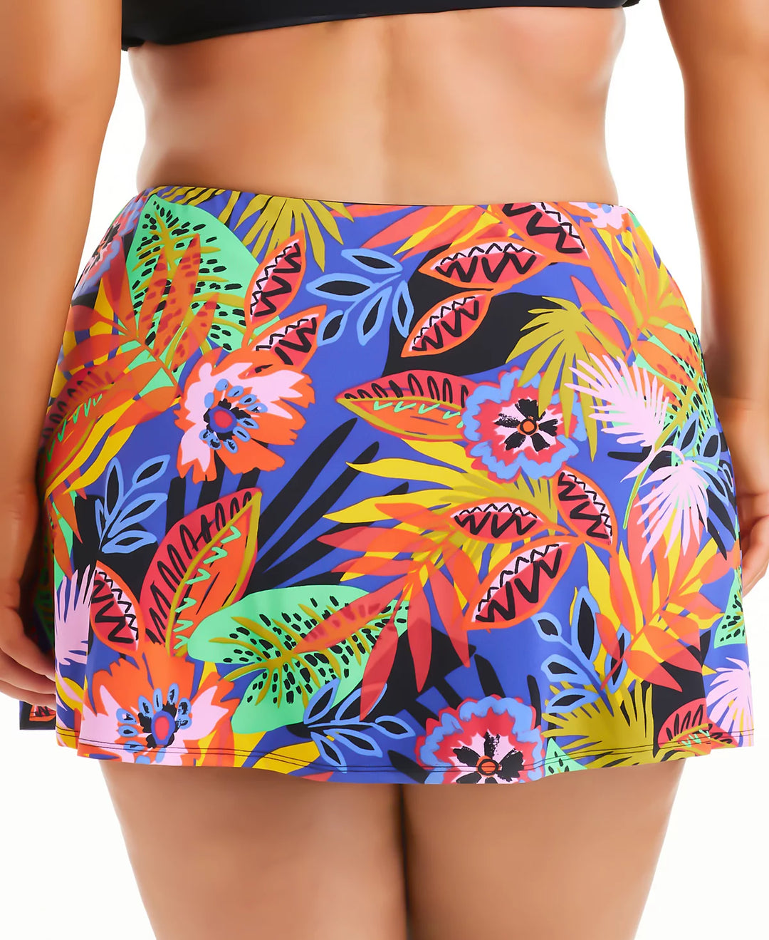 Bleu by Rod Beattie Plus Size Night Safari Hipster Swim Skirt