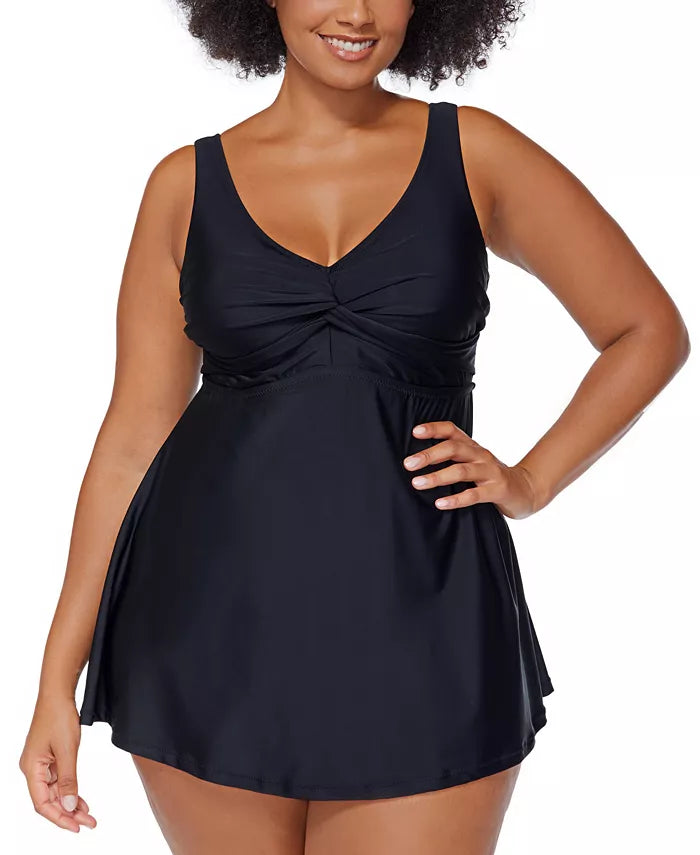 Raisins Curve Lucia Twist-Front Swimdress
