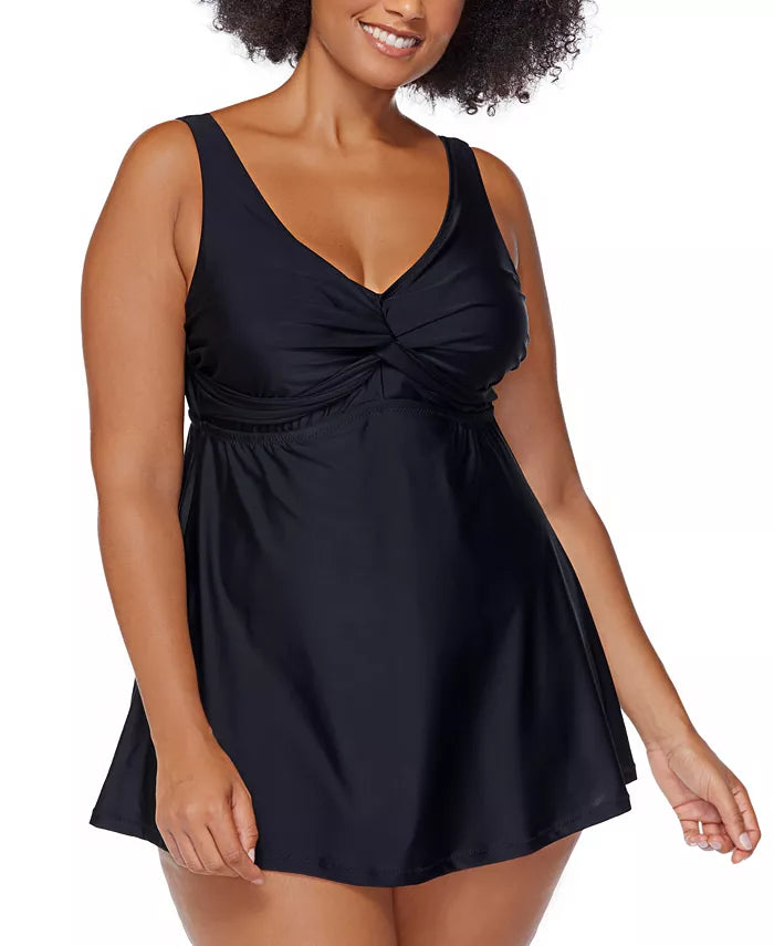 Raisins Curve Lucia Twist-Front Swimdress