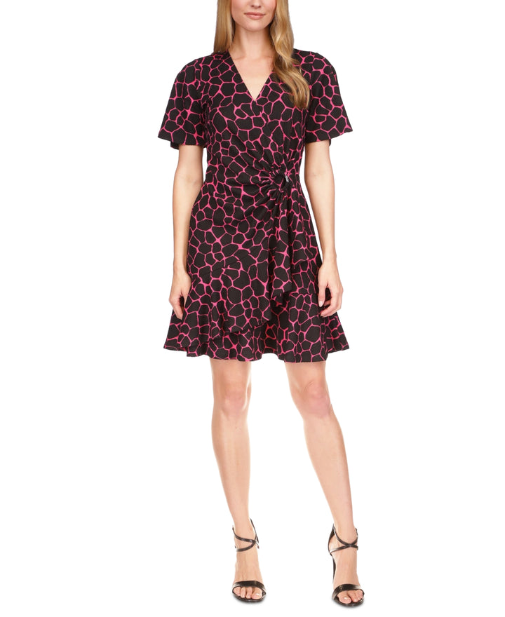 MICHAEL MICHAEL KORS Flutter-Wrap Mini Dress