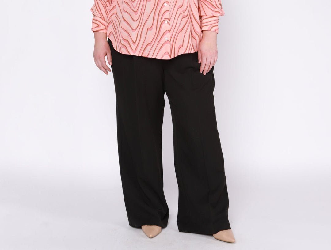 Black Tape Trendy Wide-Leg Pants