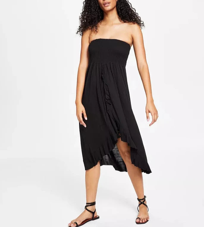 Raviya Strapless High-Low Dress Cover-Up