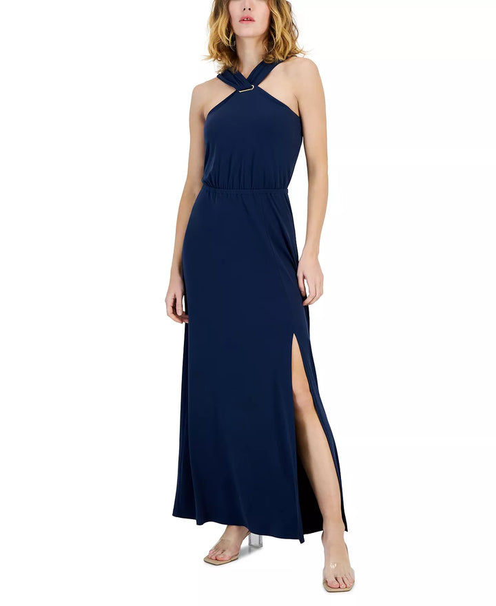I.N.C. International Concepts Sleeveless Halter-Neck Maxi Dress