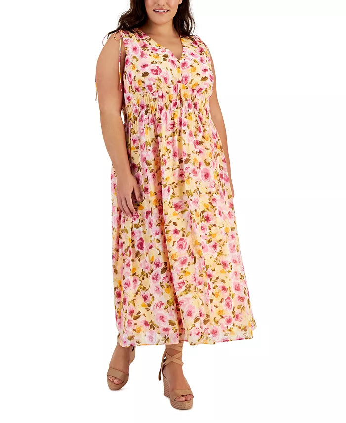 I.N.C. International Concepts Floral-Print Sleeveless Maxi Dress