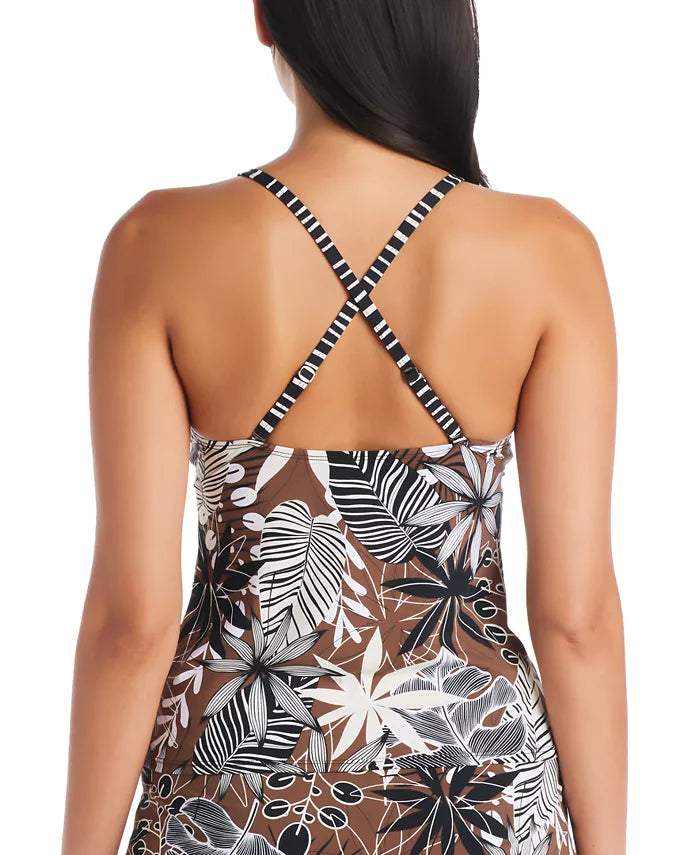 Bleu by Rod Beattie Bold Moves Hi-Neck Tankini Top