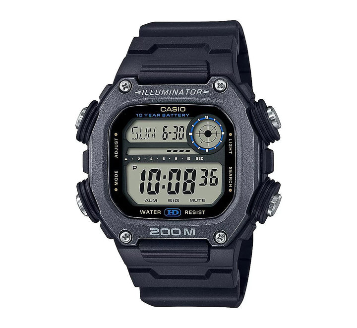 Casio Men's Digital Black Resin Watch 50.4mm