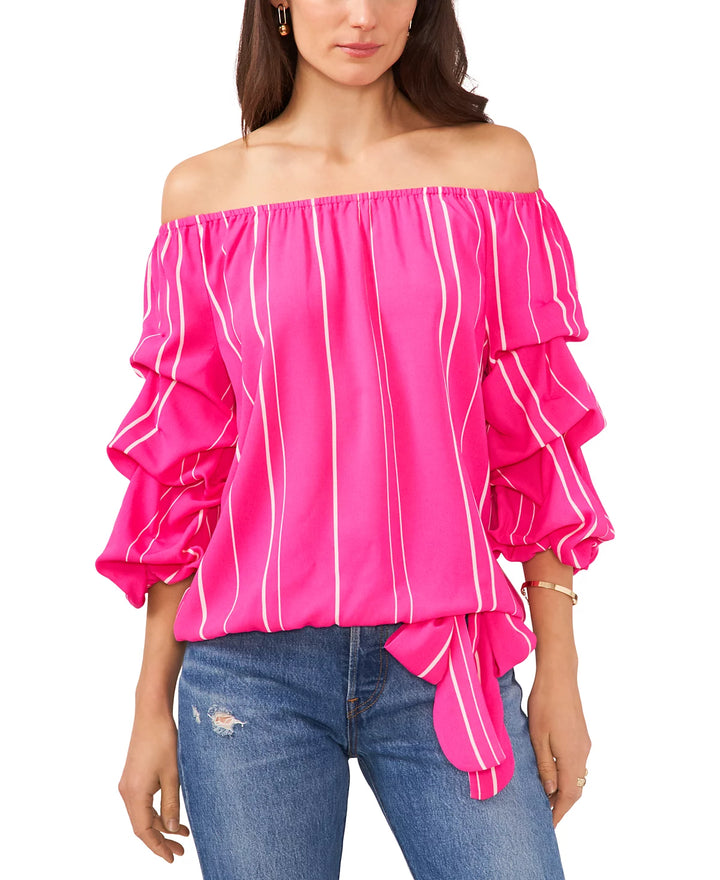 VINCE CAMUTO Off The Shoulder Ruffle Top