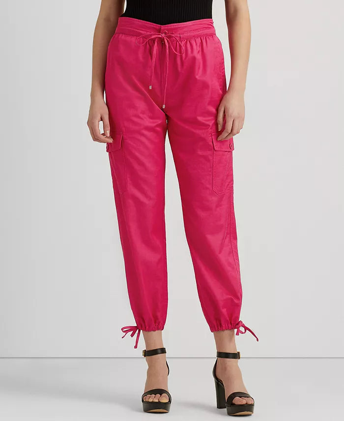 Lauren Ralph Lauren Women's Shantung Cargo Ankle Pants