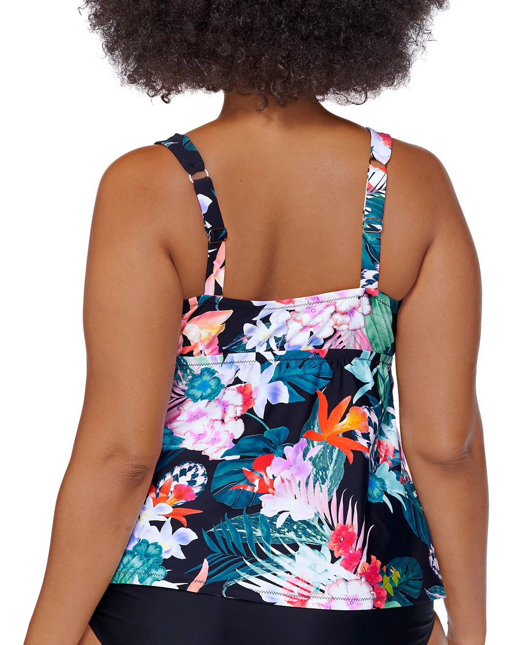 Raisins Curve Plus Size Printed Sunny Isles Rimini Tankini Swim Top