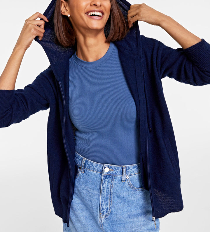 Charter Club Cashmere Zip Hoodie