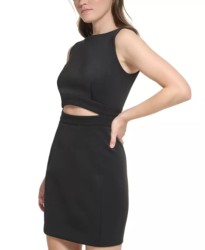 Calvin Klein Cutout Boat Neck Sleeveless Bodycon Dress