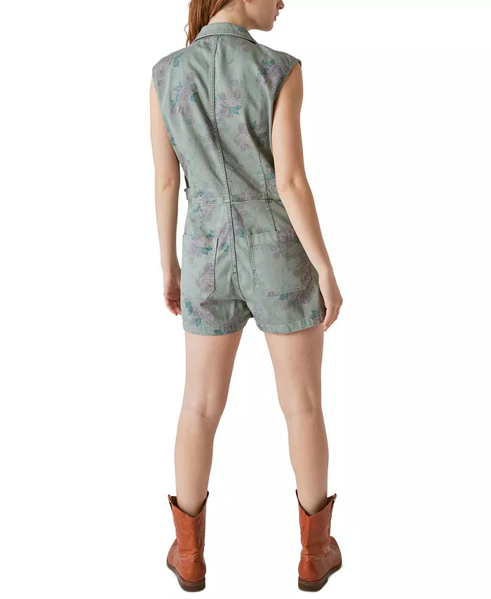 Lucky Brand x Laura Ashley Cotton Printed Coverall Romper