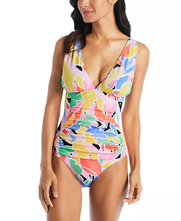 Beyond Control Women's Palm Beach Ruched One-Piece Swimsuit