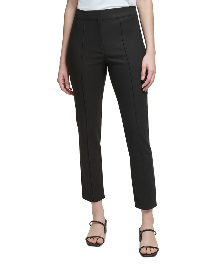 Calvin Klein Seamed High-Rise Slim-Leg Pants