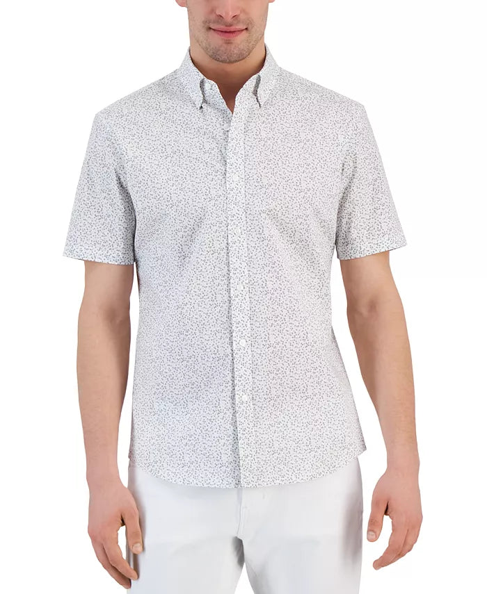 Michael Kors MEN's Two-Tone Daisy-Print Shirt