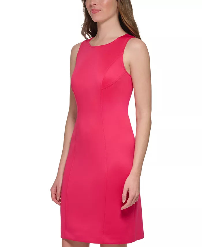 Tommy Hilfiger Sleeveless Scuba Sheath Dress