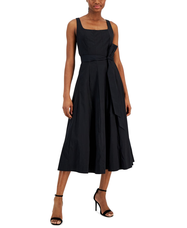 Anne Klein Seamed Fit & Flare Midi Dress