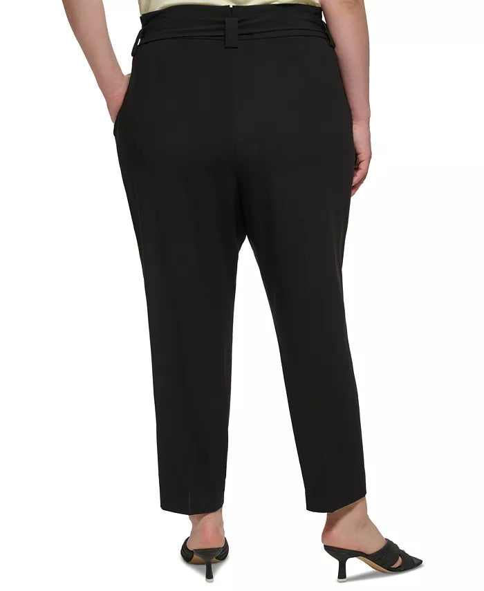 Calvin Klein Plus Size Tie-Waist Pants