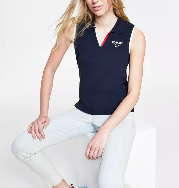 Tommy Jeans Women's Sleeveless Polo Shirt