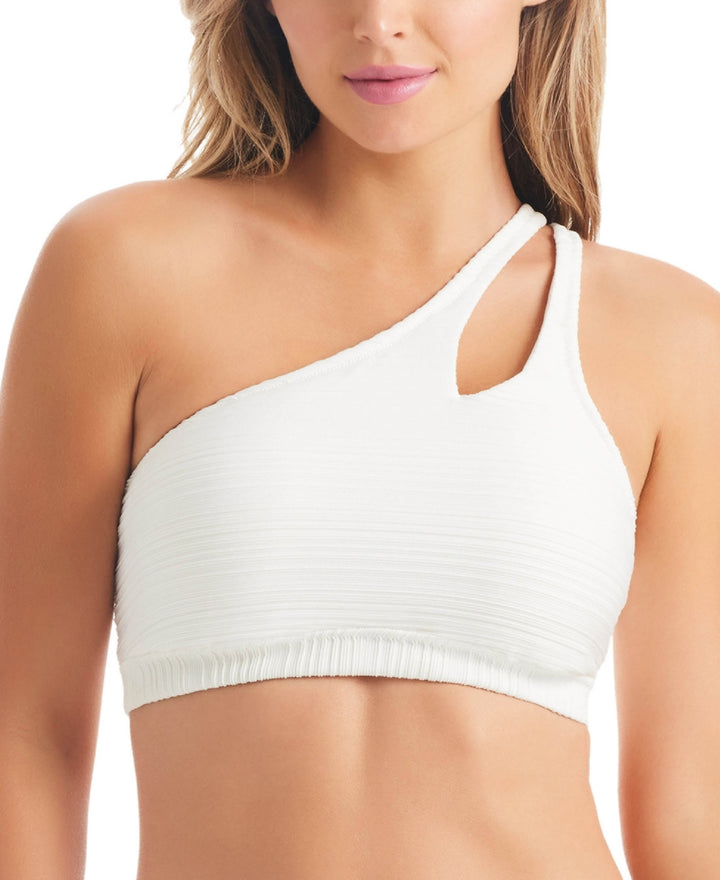 Jessica Simpson One-Shoulder Slash Bikini Top